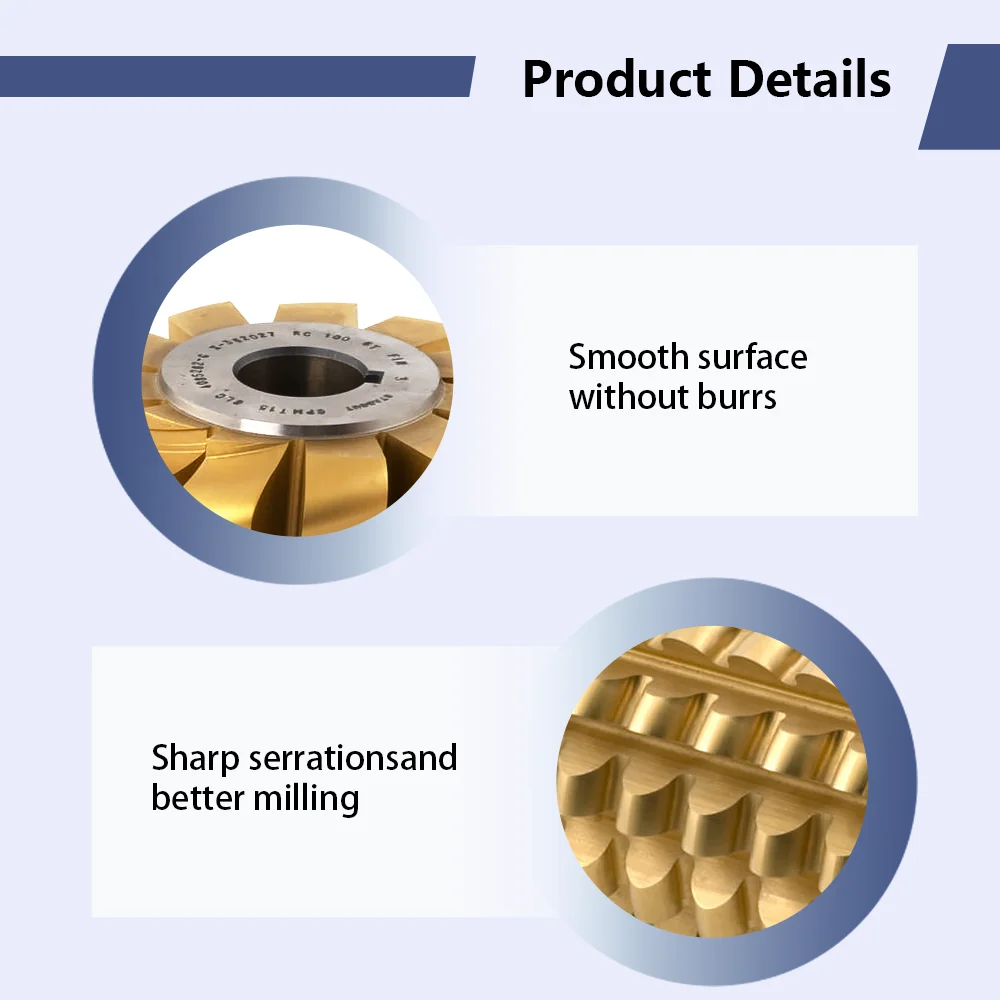 Rz Worm Gear Hob Cutters Gear Cutting Tools Machine Cutter Material Hss