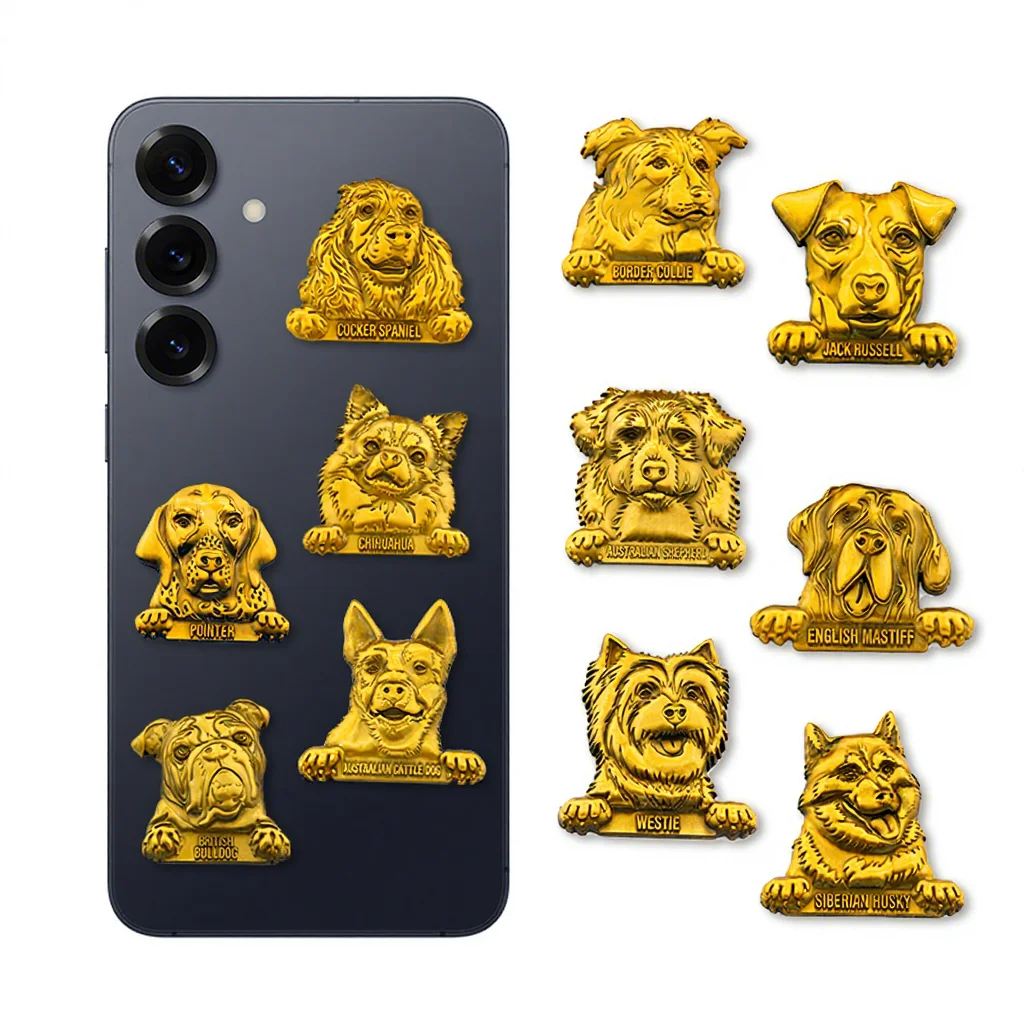 Adesivo Personalizado com Pino de Estampa em Animal com Impressão UV e Técnica de Moldagem para Capa de Telefone Própria