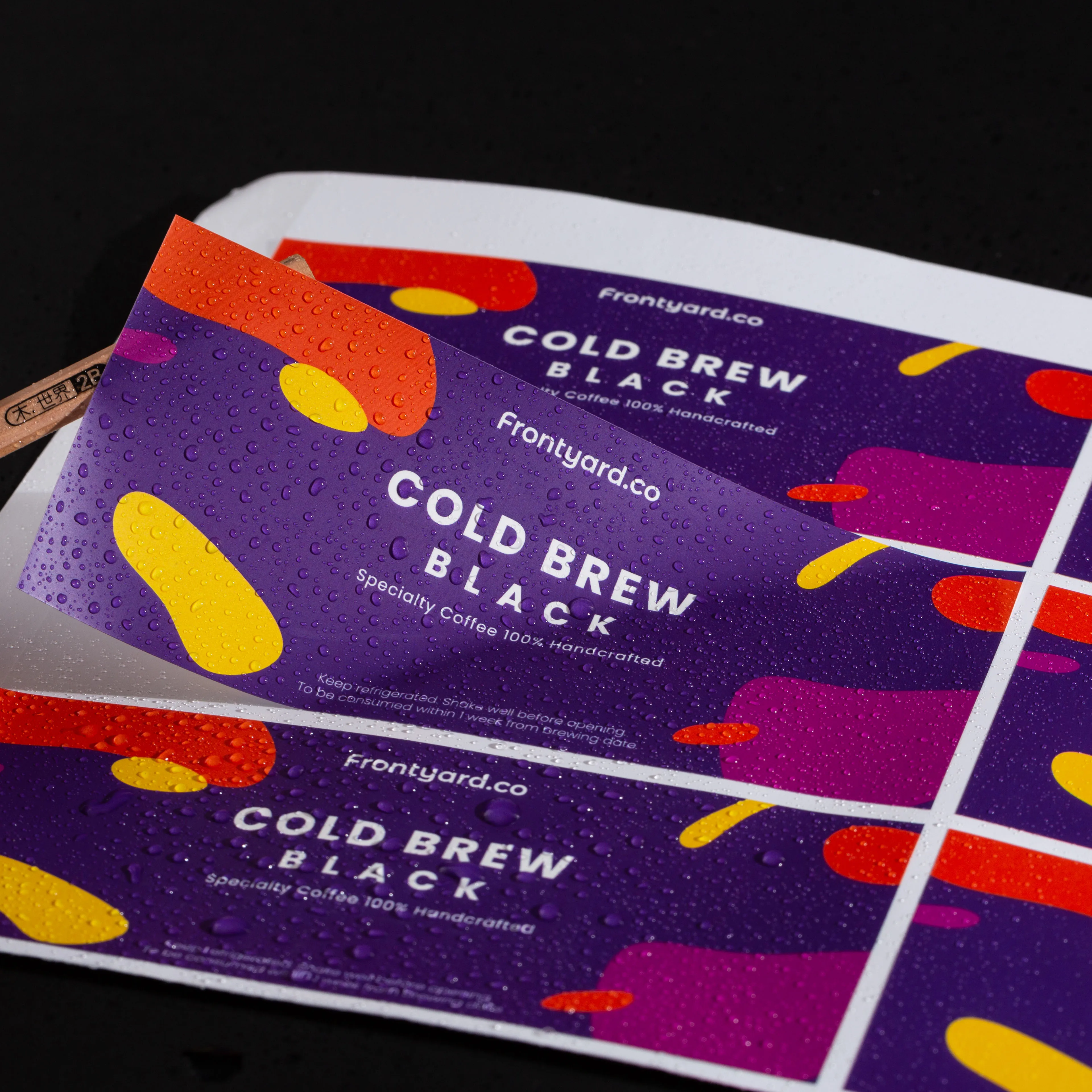 Custom High Quality Pvc Adhesive Waterproof Label Stickers Print Logo