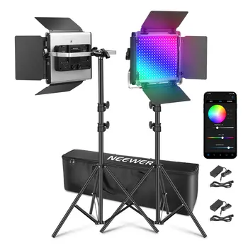 Photography Fill Light NEEWER Upgraded 660 PRO II LED Video Light RGB Studio Lights