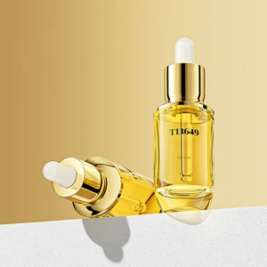 In Stock 30ml Original Liquid Bottle Essence Liquid Dropper Bottle Muscle Base Liquid Bottle High-end Golden Design