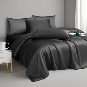 Customised Eco-Friendly Bamboo Duvet Cover Set Breathable and Skin Friendly Bedding for Home Woven Technics