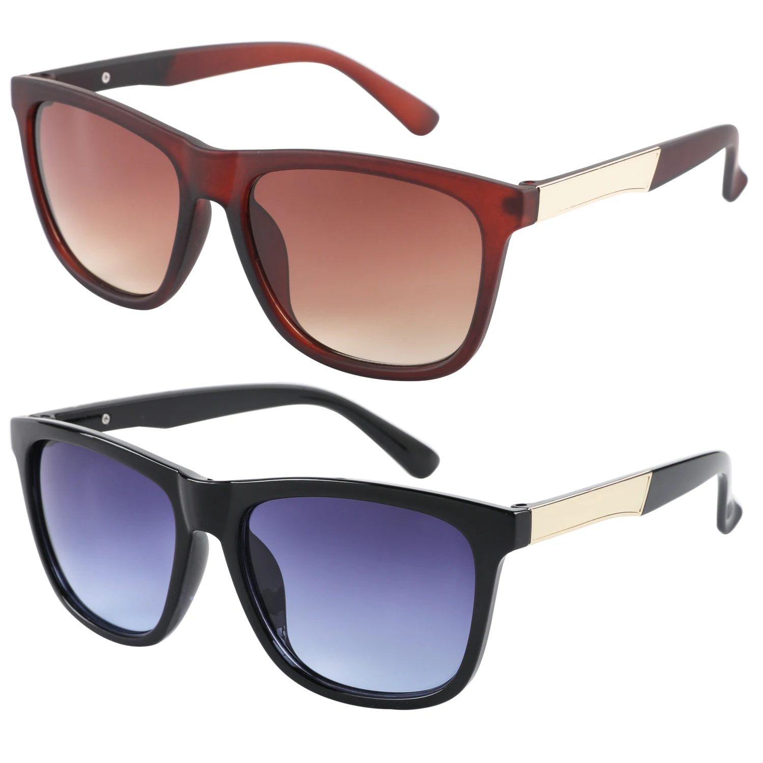 Men's Personality Large Frame Sunglasses Square Full Frame Travel