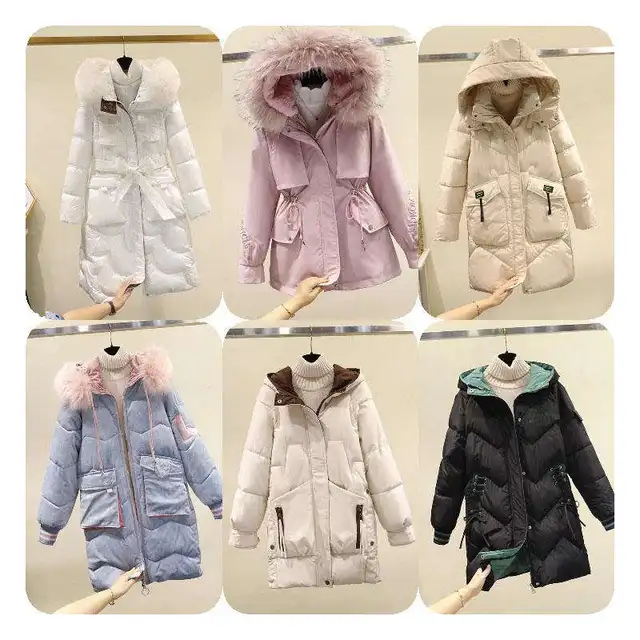 Winter fashion parkas women's long custom puffer jackets coats goose down jacket for women clothes