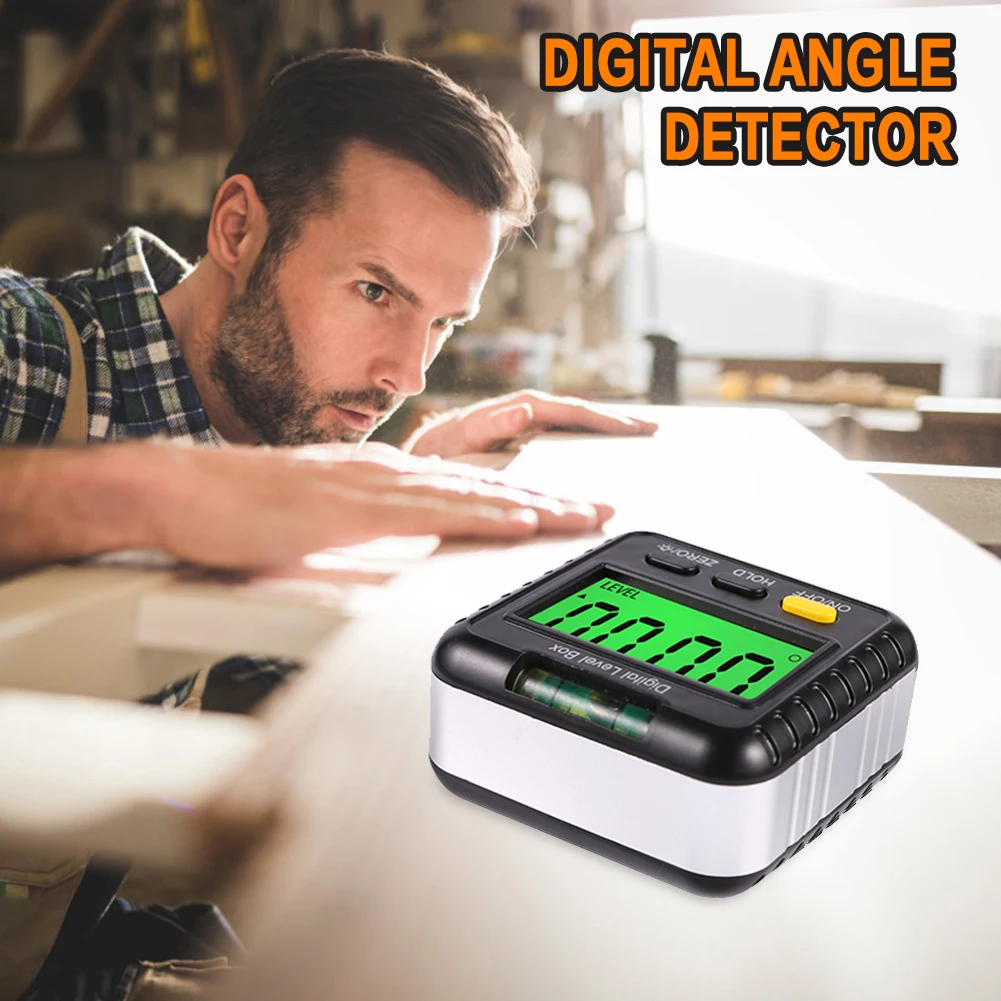 SCBOY Goniometro Mini Con Magnete 9,5x5 Cm – Inclinometro Di Precisione Per Misura Angoli Su Tetti, Legno E Auto