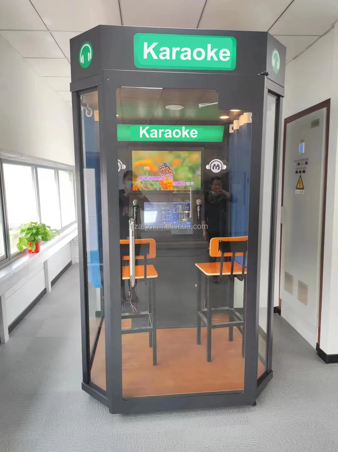 셀프 서비스 무인 Ktv 부스 미니 노래방 음악 쇼 노래 방음 노래 방 노래 방 오프라인 동전 노래방 시스템