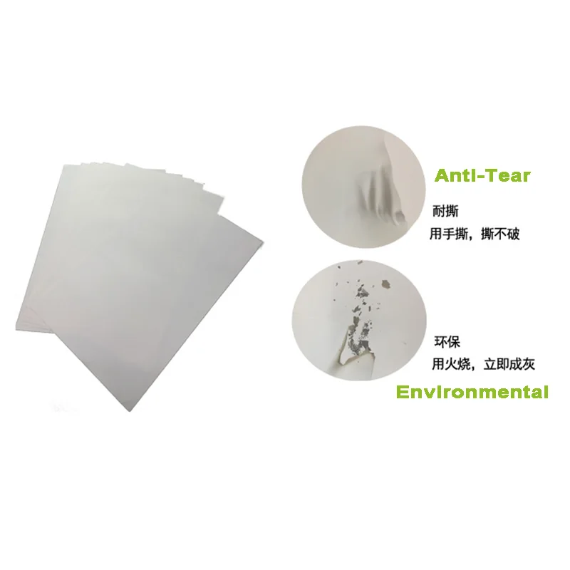Custom Environmental Teslin Polycarbonate RFID Blank Card Teslin Paper for ID Cards