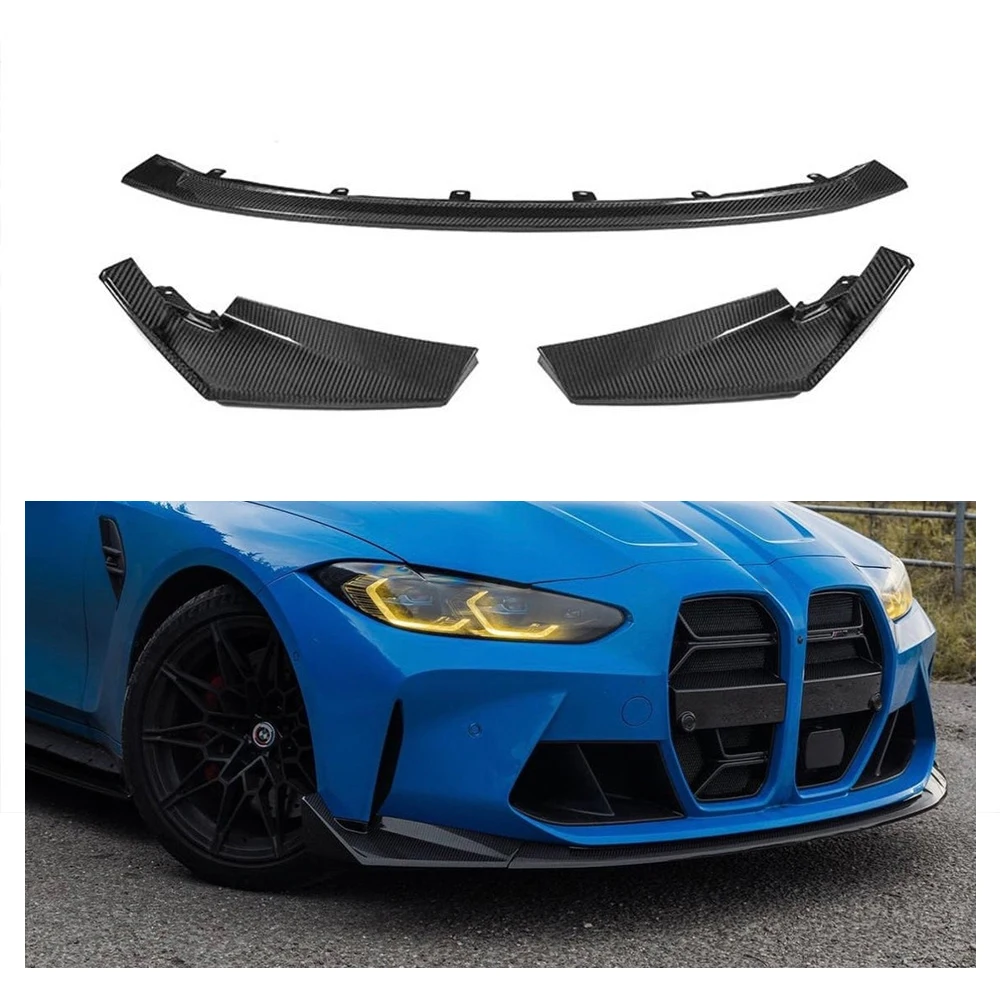 Csl Style Dry Carbon Fiber Front Lip Diffuser Spoiler For BMW M3 M4 G80 G82 G83 2021+ Front