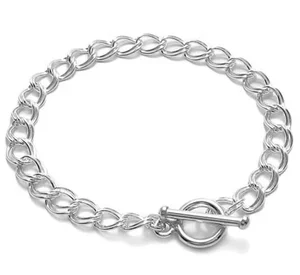 Fashionable Minimalist Custom Unisex Bracelet Jewelry 925 Sterling Silver Custom Link Chain Bracelet