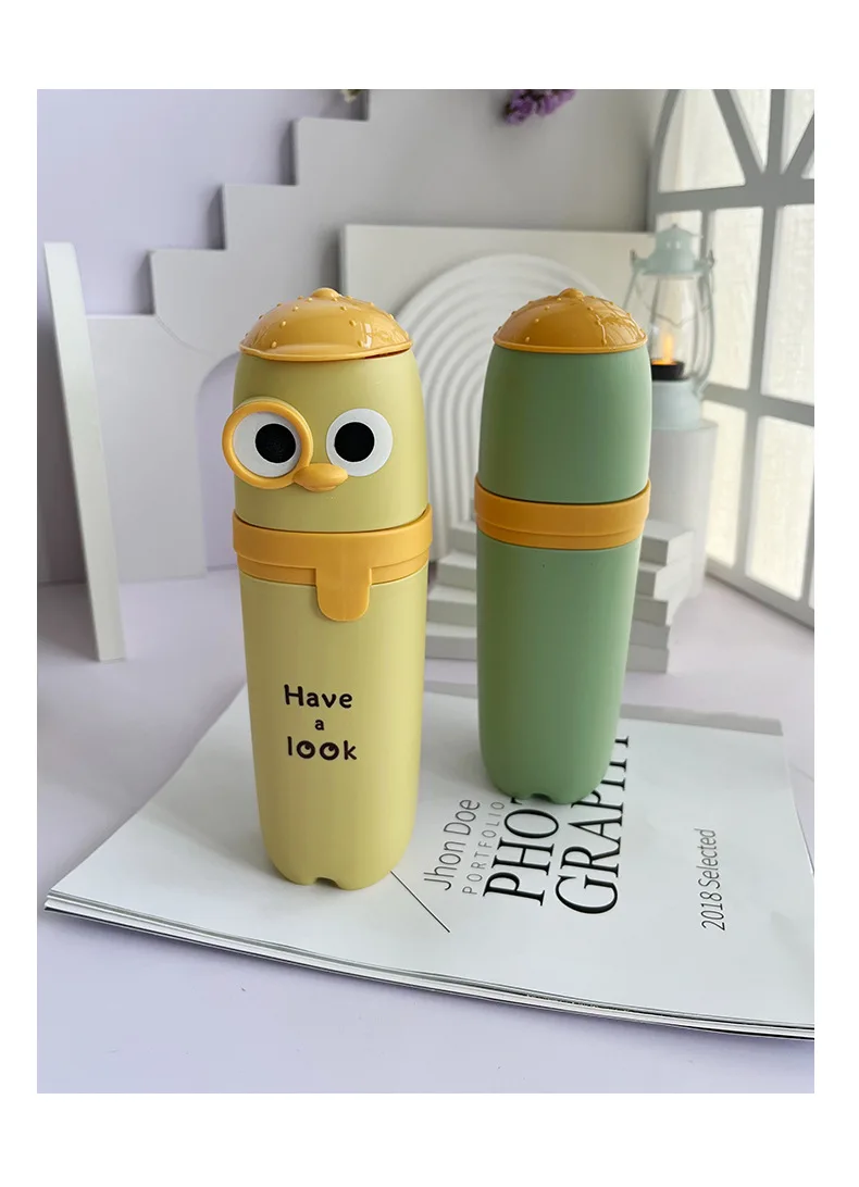 Travel mouthwash cup Cartoon Brushing cup Toothware cup set Portable family toiletry toothpaste toothbrush case details