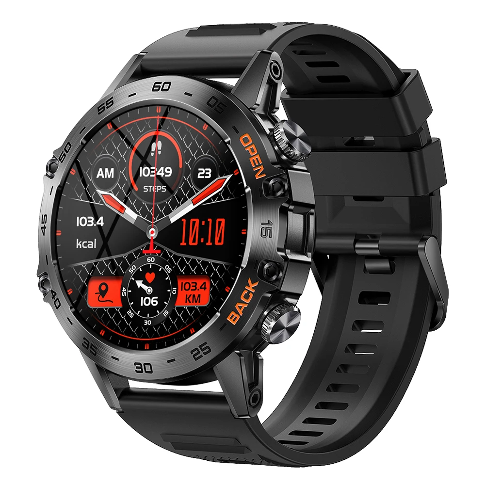 SENBONO K52 2023 Smartwatch esportivo unissex de 1,39'' com tela OLED, monitoramento do sono, chamadas e música, bateria de...