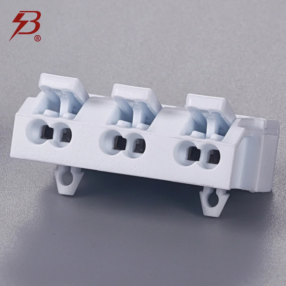 KREALUX BELEKS 3 - Pole Super - Thin Screwless Fast - Connect Multipolar Terminal Block with Fixing Snaps