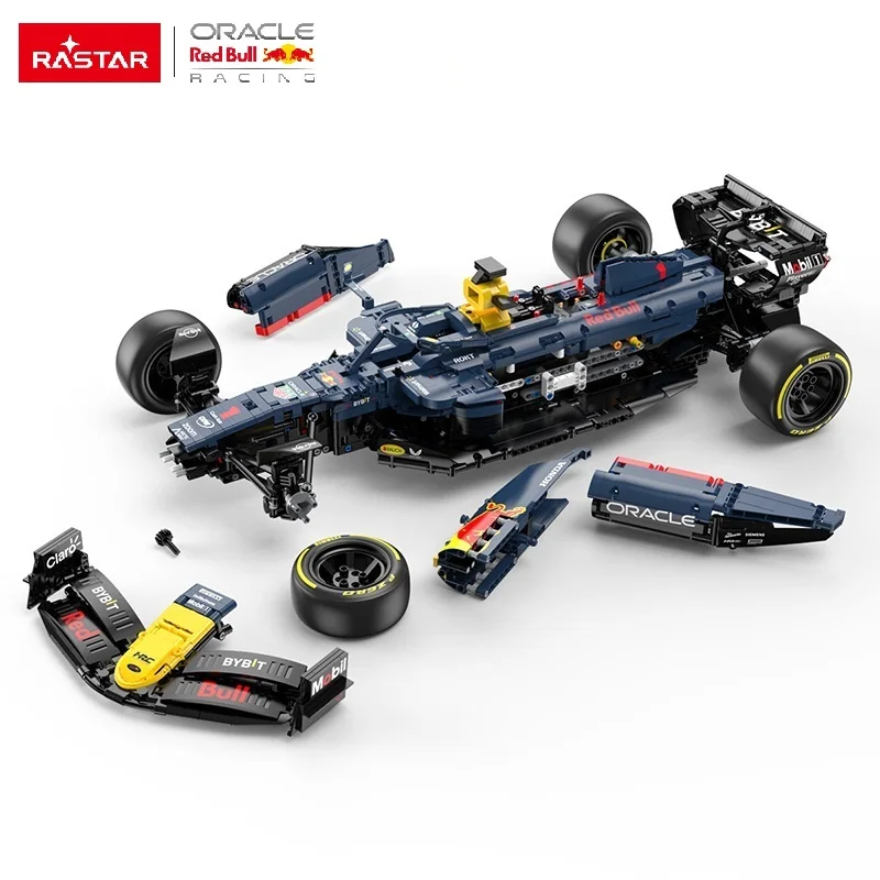 Rastar 2464pcs Oracle Red Bull Racing RB19 RC Car Toys Building Blocks Fit Bricks Models DIY Education  F1 Car Toys