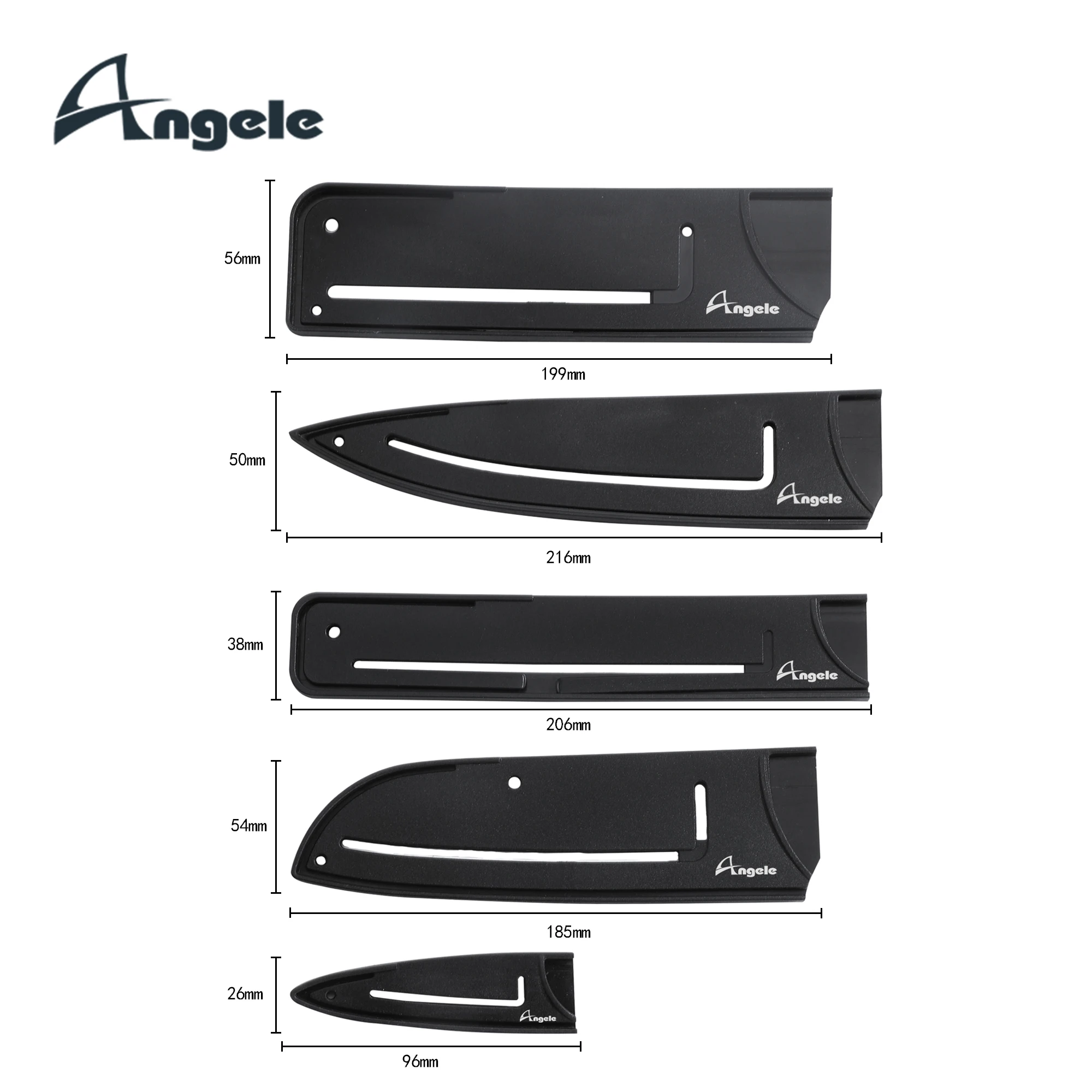 Universal Size Knife Sleeve Protector Kitchen Knife Sheath In Abs