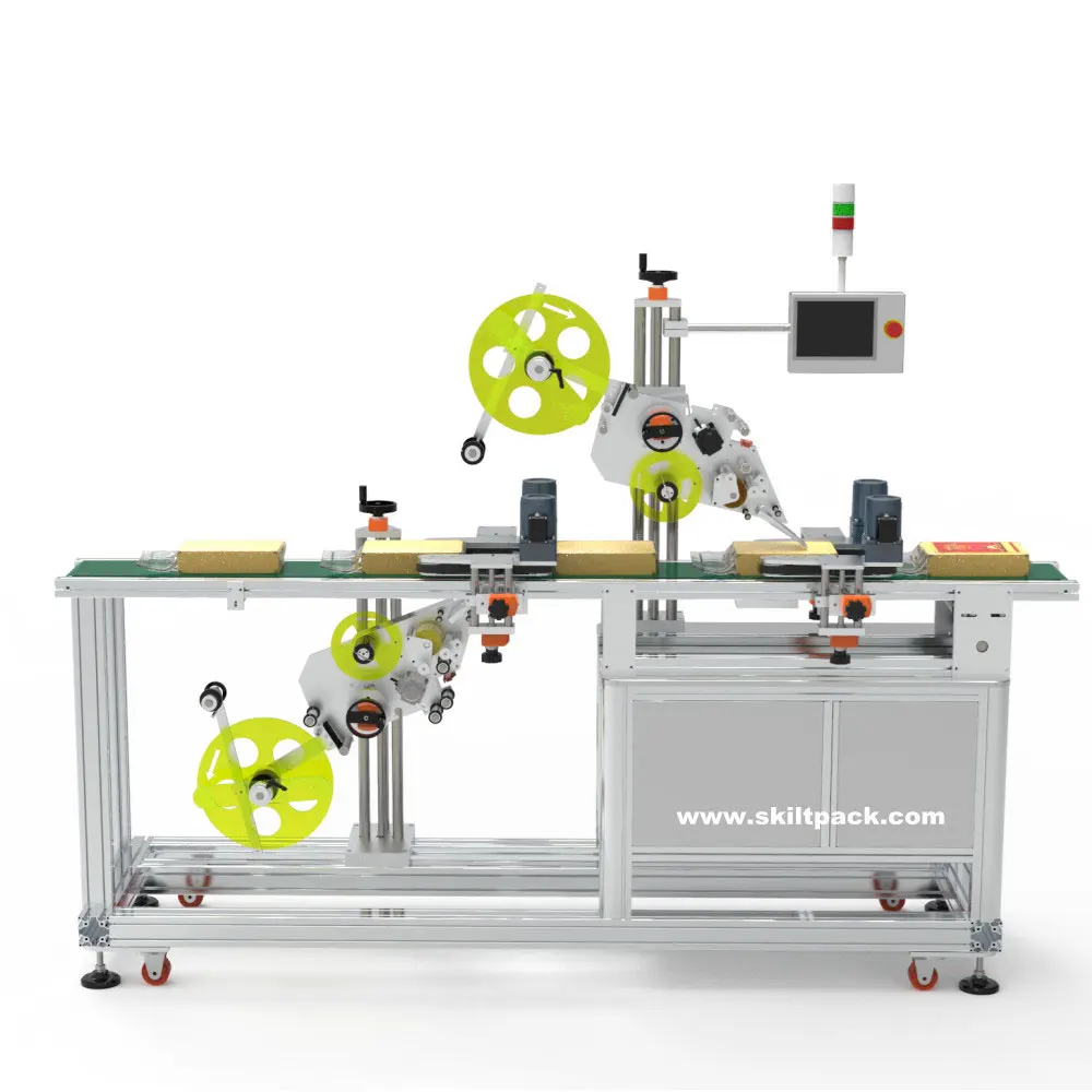 Skilt Automatic Food Tray Clamshell Top And Bottom Two Sides Labeling