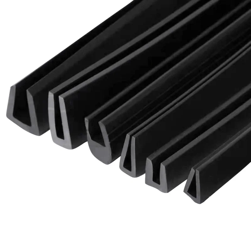 U-Shaped Strip Door Seal Trim EPDM Silicone Edge Protection Extrusion Rubber Products Rubber Seal