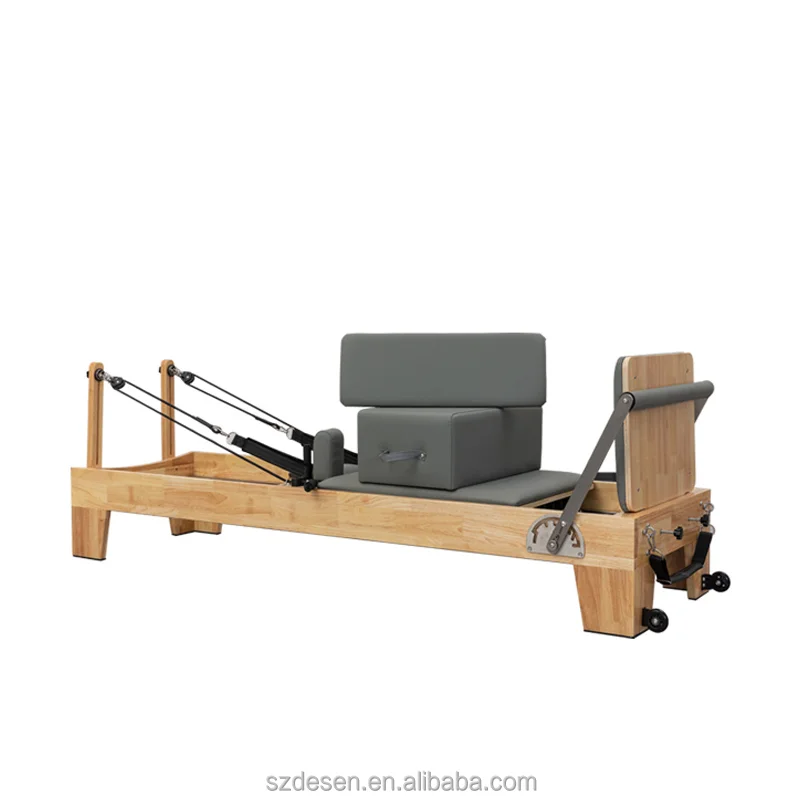 Oak Pilates Reformer Core Bed Adjustable Durable Portable Wooden Training product detail 1