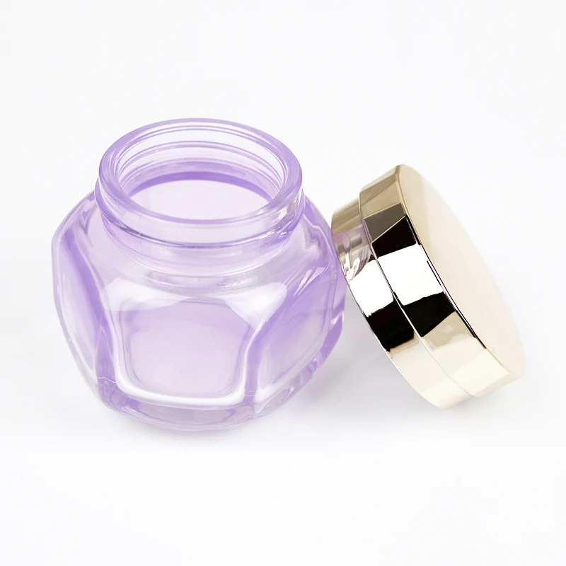 Luxury cosmetic 30g 50g 40ml 100ml 120ml glass jar Skincare other glass packaging glass packaging bottle details