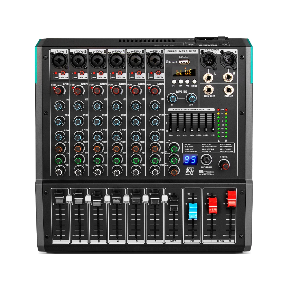 DepushengU6オーディオミキサー Amazon | Depusheng U6オーディオミキサー6チャンネルDJサウンド