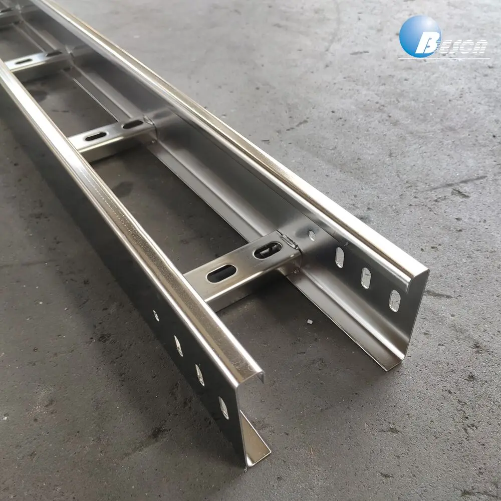 Horizontal Bend Ladder Type Cable Tray with Connectors UL and CE and IEC SS304 316 Steel China Manufacturer