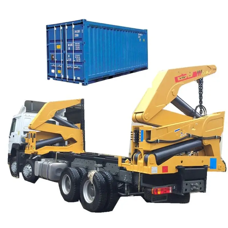 Truck Cranes 37 Ton 40ft Lift Crane Container Side Lifter Side Self ...