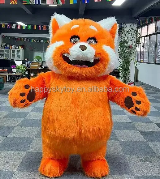 Red Panda Fox Raccoon Mascot Costume Popular Party Dress Inflatable