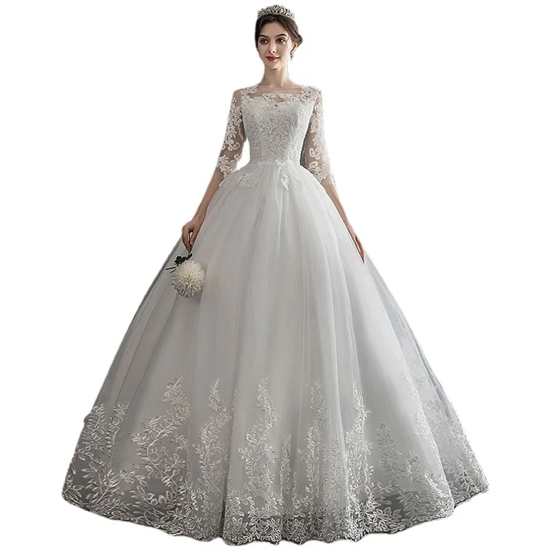 slim fit dress slacks Duntery Sweetheart Lace Applique Wedding Dress, White