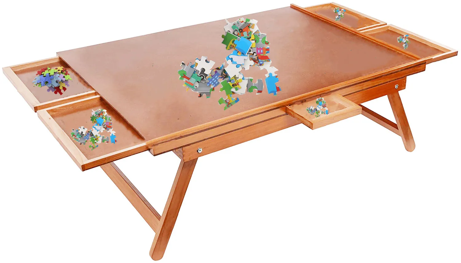 Personalized Game Folding Puzzle Tables Wooden Gear Pliage Puzzle Table 1000 Piece Jigsaw Puzzle