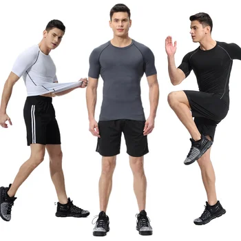 Men's T-Shirt and Shorts Set  2-Piece Summer Tracksuit Jogging Suit  Short Sleeve  Casual Leisure Suit  Tracksuit for Men