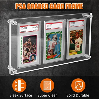 Présentoir Cartes Acrylique Transparent KOMBIUDA - Support Affichage Cartes Football Et Collection