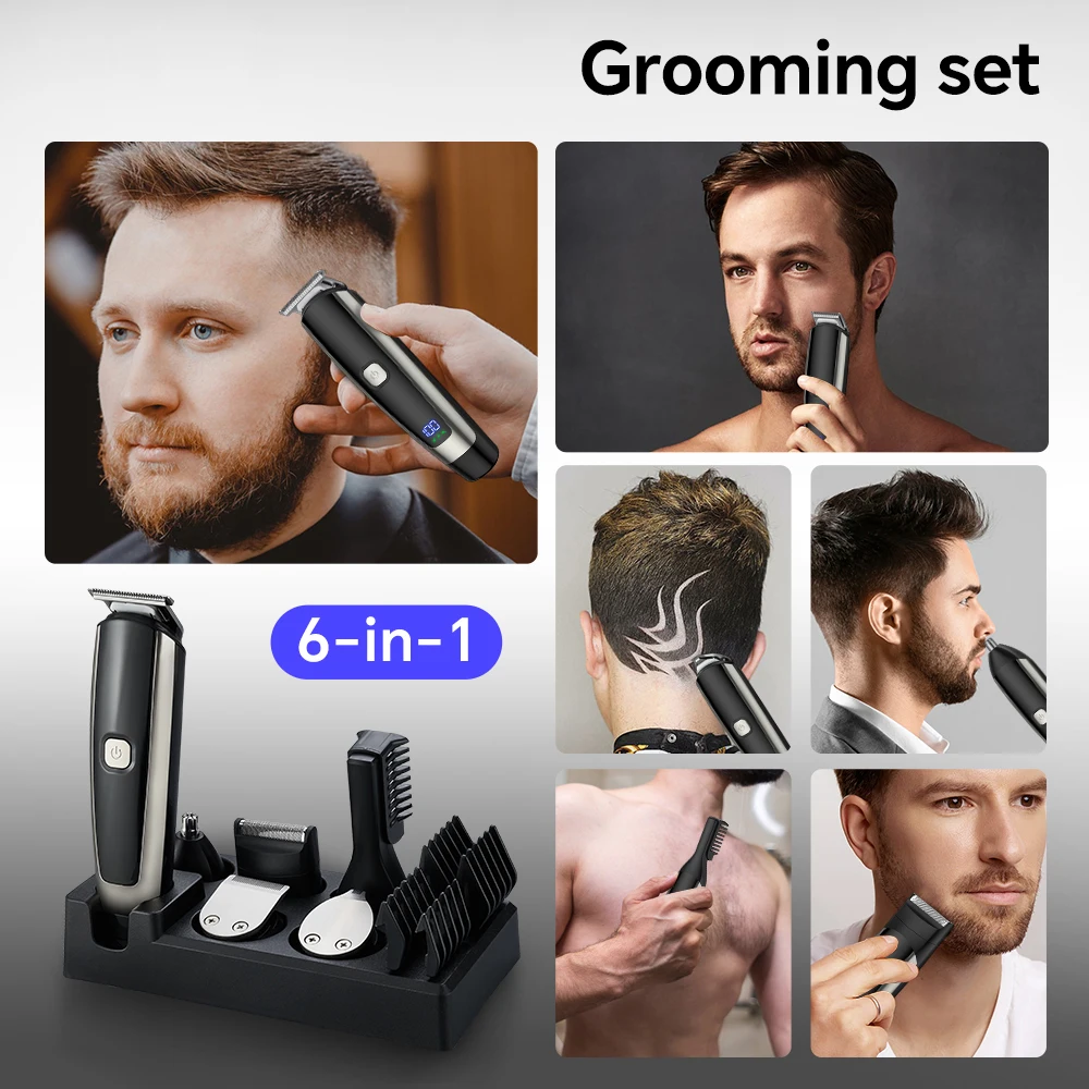 Hot Selling Rechargeable Electric Hair for Clipper Set Multi-Functional Push Shear Stainless Steel Blade for Household Hotel Use manufacture