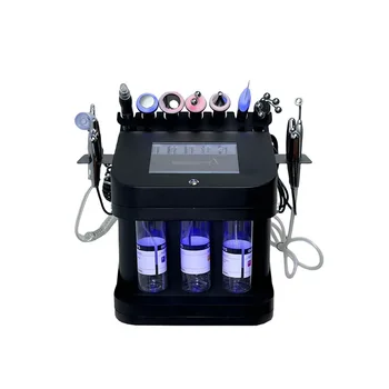Wholesale Comprehensive Beauty Instrument Black Pearl Skin Management Face Cleaning Oxygen Injection Jet Plastic Target Head
