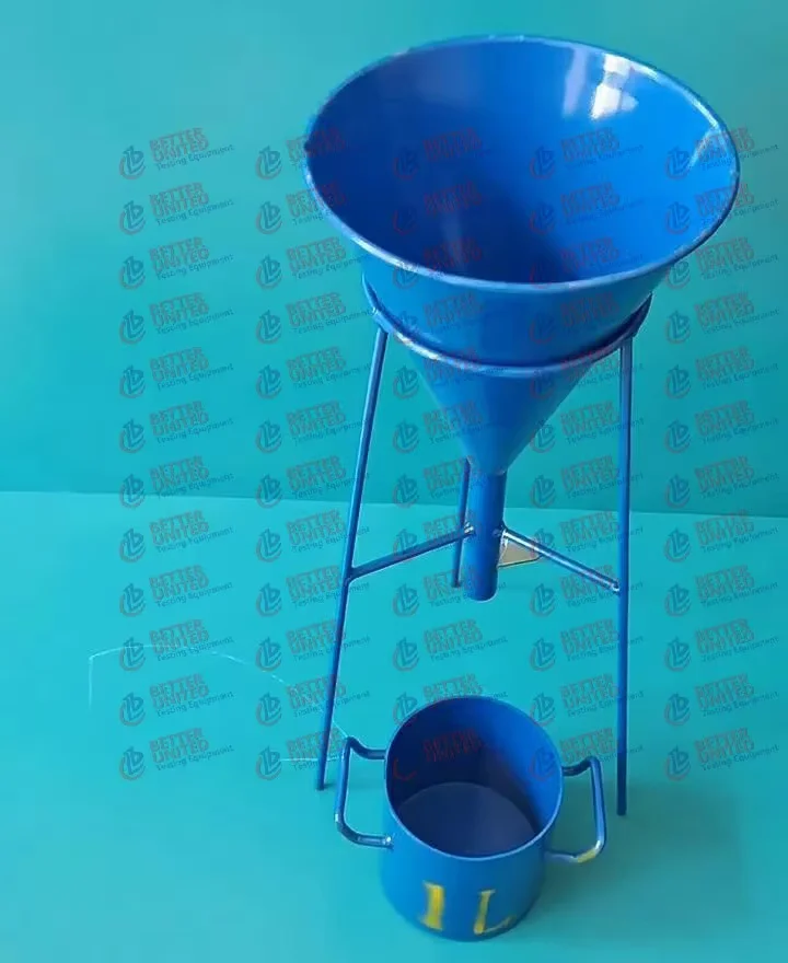 Bulk Density of Cement Bulk Sand Stone Funnel Aggregate Funnel
