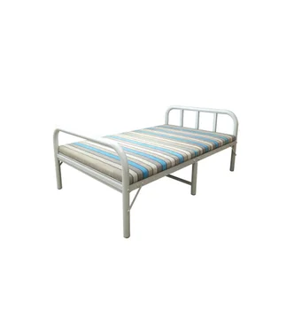 Wholesale price high quality spot good household furniture versatile portable metal mattress platform folding extra single bed