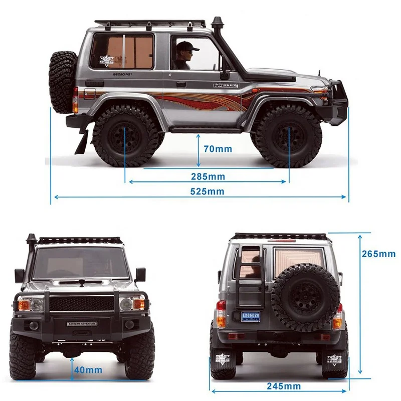 New RGT EX86020 1/10 Intruder 4WD Electric RC Trail Truck RTR