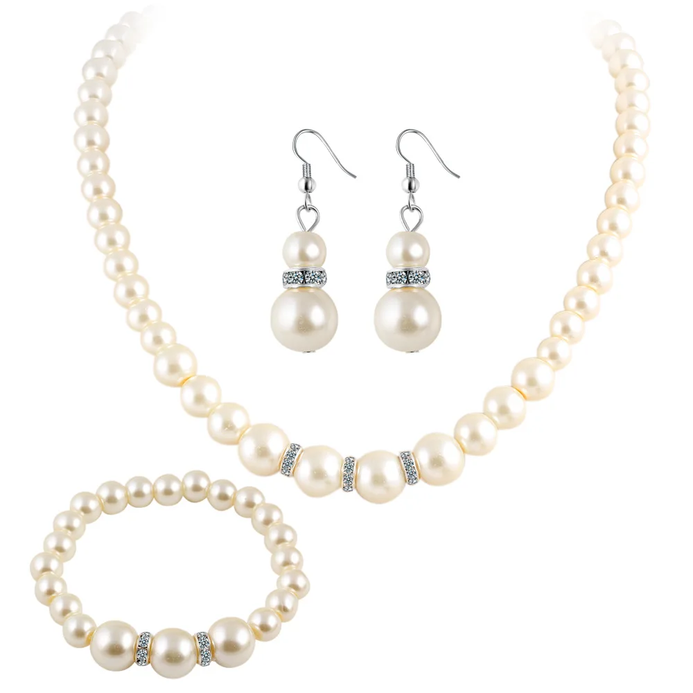 Fashion Costume Pearl Jewelry Set 