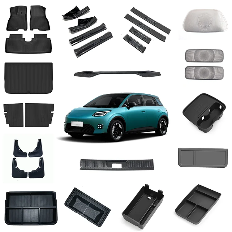 Acessórios para Veículos Elétricos (EV) Maremlyn para GAC Aion UT: Tapetes de Piso, Tapete para Bagageiro Traseiro, Kits de Moldura para Painel de Instrumentos e Acessórios de Decoração e Proteção Interna