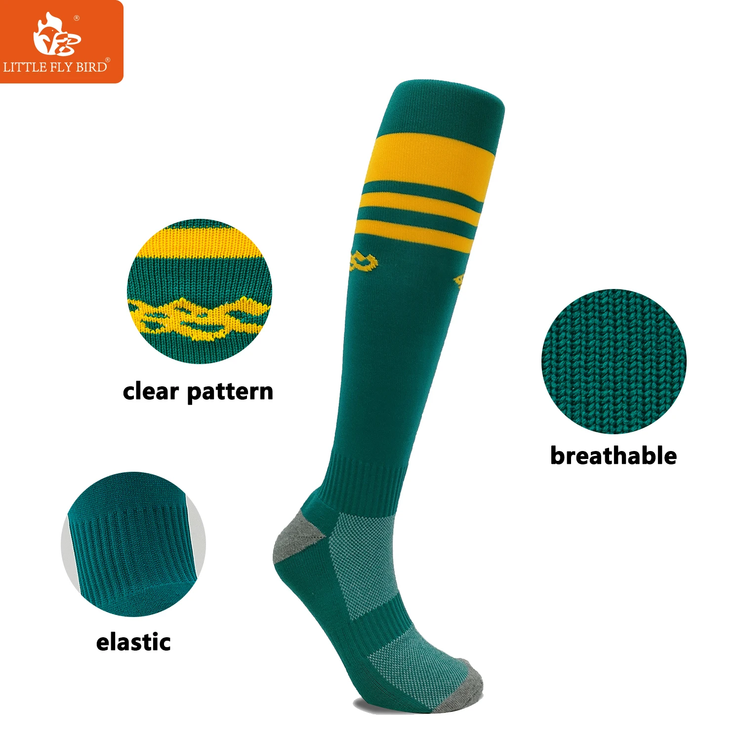 Custom Crew Nylon Football Socks Men Women Custom Grip Socks High Knee Anti Slip High Quality