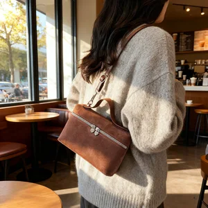 Classic Elegant PU Leather Tote Bags for Women Ladies Messenger Bag Crossbody Shoulder Strap by Famous Designer