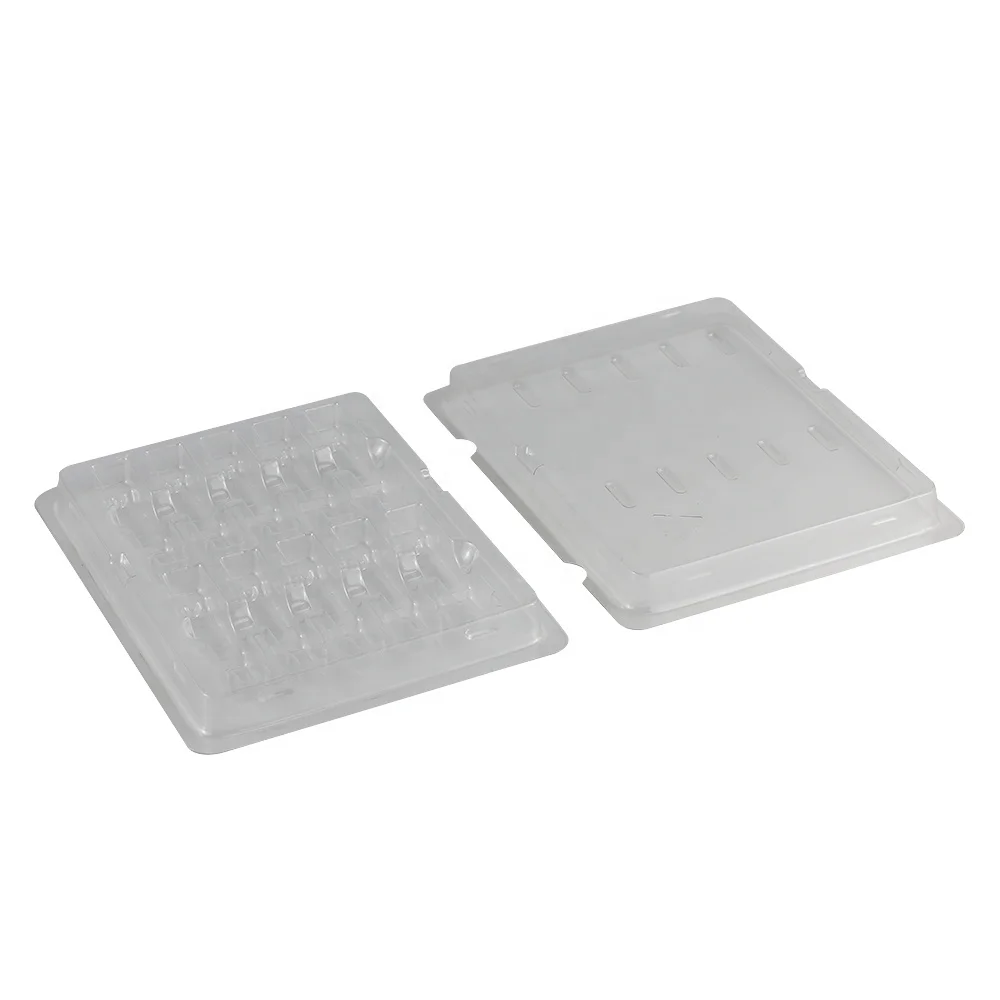 Optical Module Vacuum Formed Clear Blister Plastic Tray