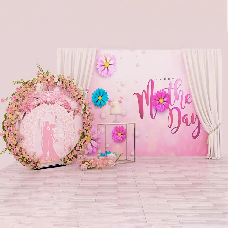 Изготовленный на заказ модный Печатный фон настенная подставка украшение фон Свадебный цветок