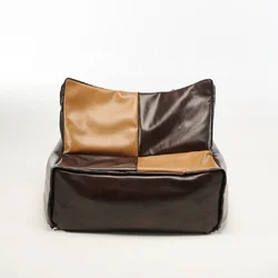 New design soft foam filler adjustable chocolate square giant leather bean bag chairs for adults