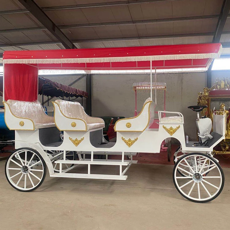 Oem Romantic Sightseeing Horse Carriage Luxurious Horses Wagon
