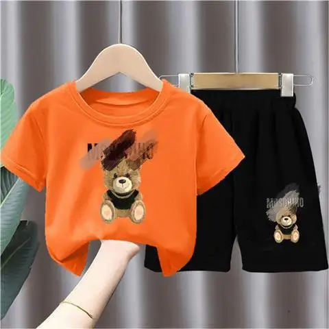 Wholesale Sports Cute Bear 2pcs Boys And Girls Clothing Sets 90 To ...