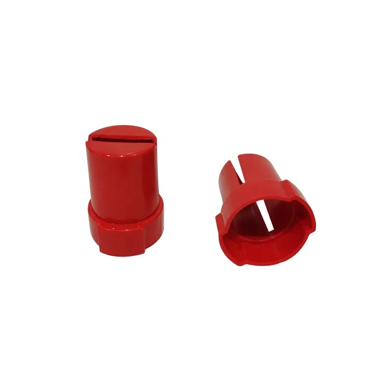 Custom Supermarket Cooking Oil Bottleneck Display Cap Red Color Plastic Bottle Cap Top Display