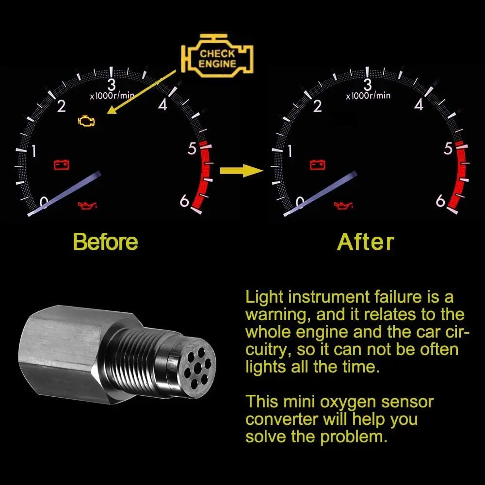 Car Modified Stainless Steel Catalyst Exhaust Car Parts Oxygen Sensor