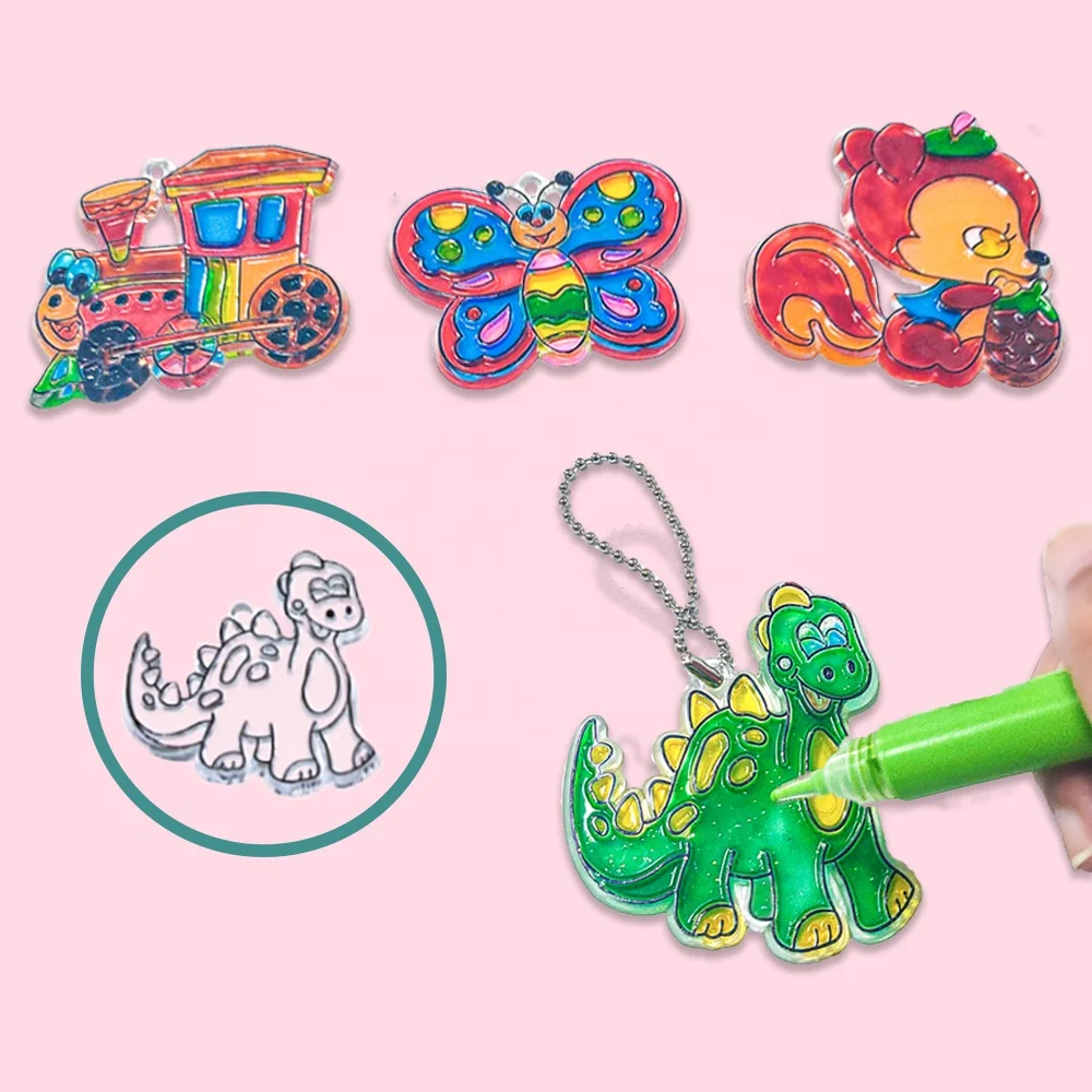 4PK Ловец Солнца Набор для рисования для детей пластиковые темпера изобразительного искусства и поделки для Декор окна