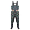 Small-floral camouflage knee-length overalls