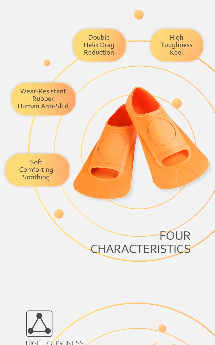 Hot Sales Underwater Swimming Silicone Fins Comfortable Skindiving