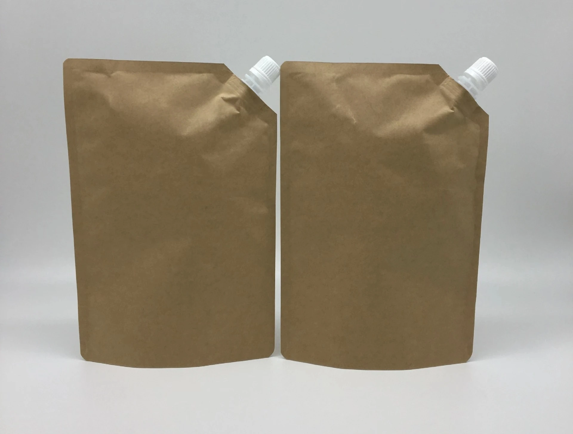 Sustainable Eco Compostable Spout Kraft Paper Pbat Biodegradable